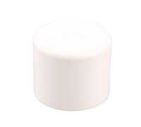 1 pieza de accesorios de tubería de PVC blanco, codo recto, conector en T, adaptador de tubería de agua, juntas de 3, 4, 5 y 6 vías(End Cap,I.D 20mm)