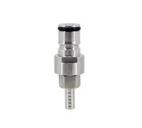 1 pieza de acero inoxidable de 1/4" con conector de espiga y bola MFL de 1/4" de desconexión rápida - Piezas for barriles de cerveza casera, líneas de CO2 y líquidos(Gas Barb)