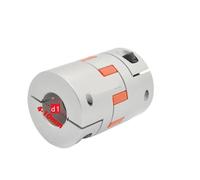 1 pieza de acoplador de abrazadera de ciruela flexible D20 L30 tamaño de eje CNC Acoplamiento de eje de mandíbula 4/5/6/6,35/7/8/10 mm 5 mm 8 mm D20L30(5x8)