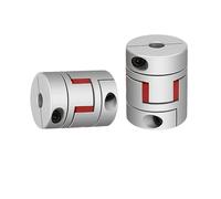 1 pieza de acoplamiento de araña D40L50, abrazadera de ciruela flexible, tamaño del eje del acoplador del motor, acoplamiento del eje de mandíbula CNC de 6 mm a 24 mm(18x18)