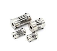1 pieza de acoplamiento de resorte de aleación de aluminio D26L38, el acoplamiento elástico se utiliza for servomotores, varillas de tornillo, conectores de eje, impresoras 3D y CNC.(5X8)
