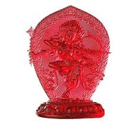 1 Pieza De Adorno De Cristal De Estatua De Tara Roja, 10 Cm/15,5 Cm De Alto, For Decoración De Templo Budista Tibetano, Hogar U Oficina.(10cm)