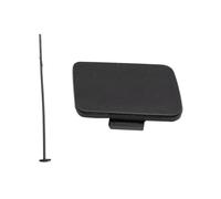 1 Pieza de alerón de Parachoques Delantero de Coche, Cubierta de Gancho de Remolque para A4 S4 Quattro B6 8E0807241, Tapa de Gancho de Remolque Negra para Coche