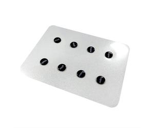 1 pieza de almohadillas para pies de patines de ratón de cristal con pequeños puntos redondos adhesivos