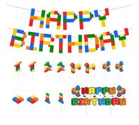 1 Pieza De Bandera Y 13 Piezas De Carteles, Pancartas Con Banderas Para Fiestas De Cumpleaños, Accesorios De Decoración Para Un Ambiente Festivo, Adecuados Para Celebraciones Y Escenas De Fiestas.