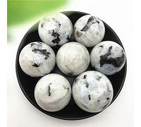 1 pieza de bola de piedra lunar blanca Natural rara, espécimen de cristal de piedra, colección en bruto, piedras naturales y minerales-35-40mm