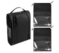 1 Pieza De Bolsa De Zapato De Tela De Oxford, Bolsa De Zapato De Corbata De 2 Partes, Bolsa De Almacenamiento De Zapatos Negros, Viaje Multifuncional De Bolsas De Almacenamiento Prácticas