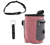 1 Pieza de Bolsa para Golosinas para Mascotas, con Silbato de 1 Pieza, Suministros para Mascotas, Bolsa de Entrenamiento para Mascotas, Bolsa para Bocadillos al Aire Libre para Perros.
