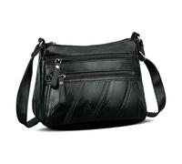 1 Pieza De Bolso De Cuerpo Negro, Bolsillo Para Mujeres De Moda, Bolso De Cuero Pu, Bolsa De Cercanías Versátil.
