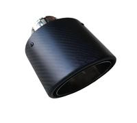 1 Pieza de Boquilla de Salida Ovalada de Fibra de Carbono de Gran diámetro de 130/150 mm Tubo de Escape Universal de Acero Inoxidable(diámetro Interior 63 mm - diámetro Exterior 130 mm)