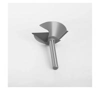 1 pieza de broca de fresadora de limpieza inferior con junta de cola de milano de vástago de 8 mm, broca de fresado for grabado de carpintería, broca de limpieza for fresa de madera