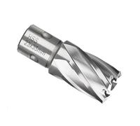 1 pieza de broca de núcleo de corte anular HSS, broca hueca de vástago Weldon for perforación de metal for taladro magnético de 12-30 mm(25x35mm)