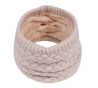 1 pieza de bufanda de cuello esponjosa para exteriores con anillo de protección cálido y grueso de punto de invierno