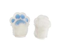 1 pieza de cabeza de Animal peludo, traje de perro, máscara cortada, tocado, patas de, guantes, accesorios para disfraz de perro, disfraz de Halloween, Cosplay, disfraces de Halloween