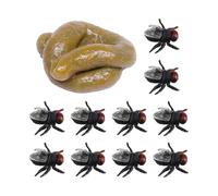 1 Pieza De Caca Simulada, 10 Piezas De Moscas Simuladas, Caca De Broma, Juguete De Caca De Truco, Caca Realista, Accesorios De Caca De Broma Para Niños