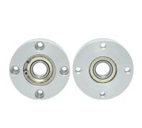 1 Pieza De Carcasa Redonda De Aluminio Con Cojinetes Individuales Y Carcasas, Conjunto De Asiento De Cojinete, Montaje Directo, Diámetro De Anillo Desabrochado De 3 Mm.(6003ZZ-T16-D17)