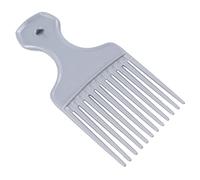 1 pieza de cepillo de dientes anchos, peine, tenedor, cepillo for el pelo, peine de selección de pelo, peine de engranaje de plástico for herramientas de peinado de cabello Afro rizado (Size : Silver