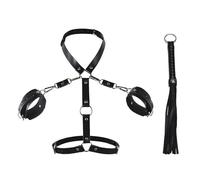 1 Pieza De Cinturón De Entrenamiento Y 1 Pieza De Látigo De Cuero Pequeño, Suministros De Parejas, Accesorios Punk, Juguetes Para Adultos.