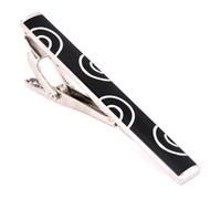 1 pieza de clip de corbata para hombre, diseño de metal simple y colorido, alfiler de corbata plateado y dorado, accesorio para traje de negocios, hebilla de clip antideslizante.