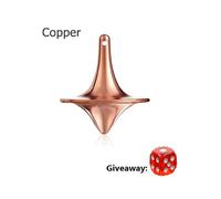 (1 pieza de cobre) 2022 Nuevo Mini Giroscopio de Metal Mágico Preciso Peonza Hipnosis Juguete de Presión para