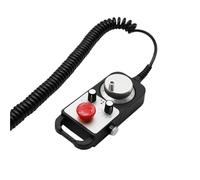 1 pieza de codificador rotatorio de mano con botón de parada de emergencia rojo ajustable con incremento de pulso, generador de 25 100P/R, rueda manual RST1474(RST1474,100PPR_NPN-PNP)