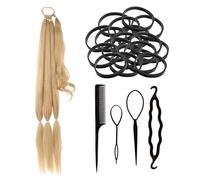 1 Pieza De Cola Dorada, Con Anillos Para El Cabello De 100 Piezas Y Horquilla De 4 Piezas, Herramientas De Fabricación De Peinados, Pelucas Elees Y Personalizadas.