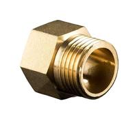 1 pieza de conector de latón F/M de rosca métrica a imperial, conector de tubería de latón con rosca hembra a macho, adaptador de acoplador de cobre, junta roscada(M20X1.5-G3I8)