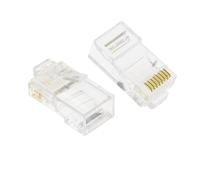 1 Pieza de Conectores de Extremo de Cable de 4 Pines, 6 Pines y 8 Pines, Conector telefónico, Conector de Internet RJ9, 4P4C, RJ11, 6P4C, 6P6C, RJ45, 8P8C, Cristal(8P8C,10PCS)