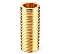 1 pieza de conexión recta de latón, pajarita larga macho x macho 1/2" BSPP 50 mm, para conexiones industriales y domésticas.