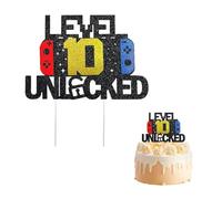 1 pieza de consola de juegos para decoración de tartas de décimo cumpleaños de niño