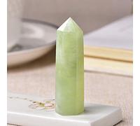 1 pieza de copos de nieve de punta de cristal natural Jade Obelisco curativo Varita de cuarzo Adorno de obelisco para decoración del hogar Reiki Energy Stone Pyramid-Snowflakes Jade_70-80mm