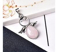 1 pieza de cristal Natural, colgante de ángel de amatista, joyería mineral, joyería mineral de cuarzo, decoración de pareja, regalo de San Valentín de vacaciones, cuarzo rosa