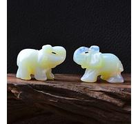 1 pieza de cristal natural colorido elefante tallado a mano animales raros piedras naturales y minerales decoración del hogar, regalos de bricolaje, ópalo, 1 pieza
