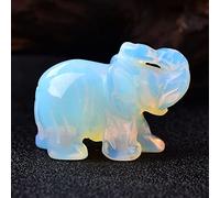 1 pieza de cristal natural de cuarzo rosa elefante amatista obsidiana animales piedra artesanía pequeña decoración del hogar regalo de Navidad, ópalo