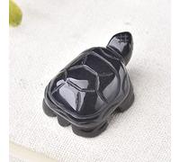 1 pieza de cristal natural de cuarzo rosa tortuga amatista ópalo animales piedra decoración del hogar pecera manualidades pequeña decoración, obsidiana