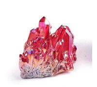 1 pieza de cristal natural galvanizado crudo cristales de cuarzo salud Reiki punto de cristal decoración del hogar obelisco colección regalos, caqui oscuro