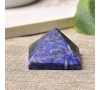 1 pieza de cristal natural pirámide ojo de tigre, piedra de lazuli, colección de puntos de cristal, manualidades y decoración del hogar, regalos de bricolaje, Lazuli