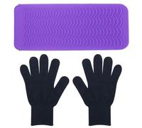 1 Pieza De Cubierta De Aislamiento Térmico De Silicona, 1 Par De Guantes Negros, Viaje Conveniente Y Cubierta De Almacenamiento Anti-Escalas