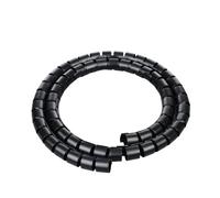 1 Pieza de Cubierta Protectora Cable, protección Tubo, bobinado, Organizador línea tubería(Black,25mm 5 Meters)