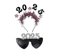 1 Pieza De Diadema 2025 Y 1 Pieza De Gafas 2025, Artículos Creativos Para Fiestas, Accesorios Fotográficos, Decoraciones Para Fiestas, Artículos Para Fiestas