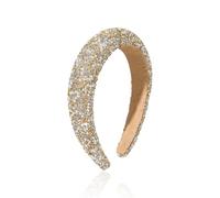 1 Pieza De Diadema De Perlas De Dhinestone, Accesorios De Decoración De Estilo De Cabello, Diadema Brillante, Diadema Ancha De Mujeres, Accesorios Para Ropa De Fiesta.