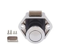 1 Pieza de diámetro 20mm Camper Car Push Lock RV Caravana Barco cajón pestillo botón cerraduras for Muebles Accesorios Hardware 4 Colores,Ahorro de Espacio Compacto(Bianco)