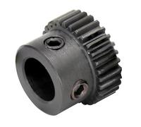 1 pieza de engranaje recto 0,5 M-28T/30T, diámetro interior 4/5/6/6,35/8 mm, mini rueda dentada SC45#, acero al carbono, dientes ennegrecidos, altura, piezas transmisión(6 mm,0.5M-30 Teeth)