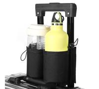 1 pieza de equipaje de viaje portavasos, maleta, accesorios, equipaje, soporte para tazas de viaje, soporte para bebidas, manos libres para asas de maletas, personas de negocios, utensilios de viaje