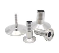 1 pieza de espiga for manguera de 16, 19, 25, 32 y 38 mm x abrazadera triple de 1,5", TC34, TC25,4, acero inoxidable SUS304, accesorio sanitario for elaboración casera(TC34mm,12.7mm)