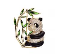 1 pieza de estilo chino animal panda broche de joyería para mujer día de San Valentín regalo de cumpleaños ropa práctica mochila versátil