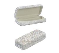 1 Pieza De Estuche De Gafas Con Diamantes, Estuche De Gafas Brillantes, Estuche De Gafas Para Damas, Caja De Gafas Portátiles, Accesorios De Gafas.