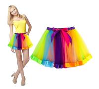 1 Pieza De Falda De Malla Colorida, Falda Corta De Personalidad Retro, Falda Corta De Moda, Adecuado Para Actuaciones, Fiestas, Conciertos