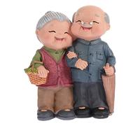 1 pieza de figuras de pareja romántica enamorada, dulce y amorosa escultura de pareja, pareja de ancianos amorosos, estatua en miniatura for abuelos, padres, aniversario, regalo de boda / 141 ( Size :