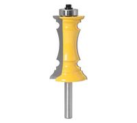 1 Pieza de Fresa de vástago de 8 mm, Broca de inglete for moldura de Marco de 64 mm, Broca for Tallado de Madera, Cortador de Espiga for Puerta de Madera